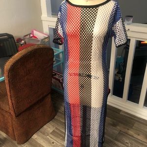 Mesh netting coverup/top